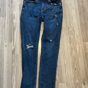 Aeropostale Kids Distressed Dark Blue Jeans